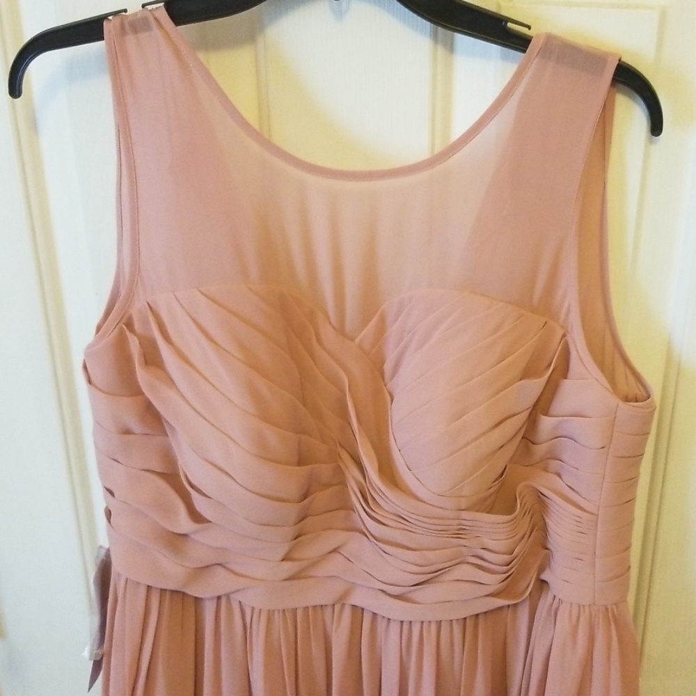 Azazie Nina Dusty Rose Maxi Dress